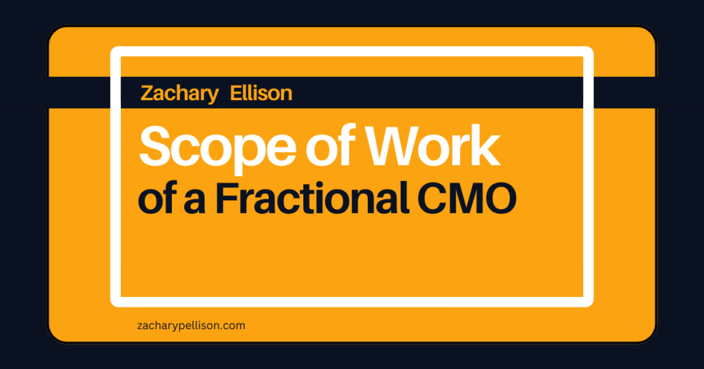 Scope of Work of a Fractional CMO